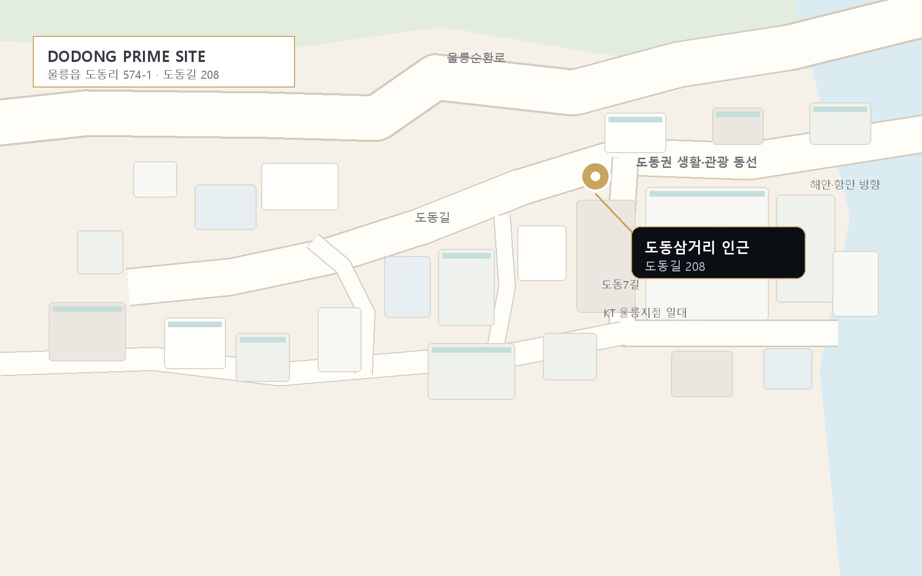 도동길 208 지도 placeholder